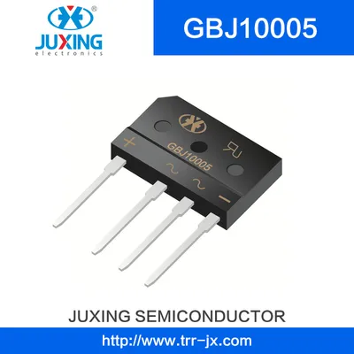Juxing Gbj10005 50V 10A Ifsm170A Vf1.1 Low Reverse Leakage Current Bridge Rectifier Diode
