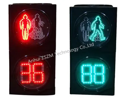 Top Quality 200/300/400mm Pedestrian Traffic Light with LED Countdown Timer