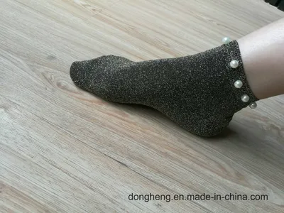 Lace Shining Stretch Sock