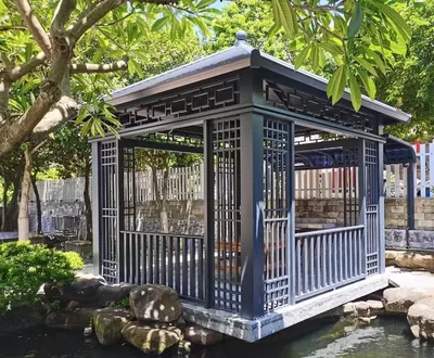Aluminum Alloy Outdoor Gazebo: Chinese Style Gazebo Fashion Home Gazebo