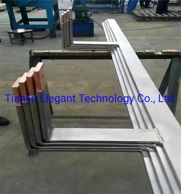 Precut Titanium Clad Copper Anode Hanger Bar for Ocean Engineering
