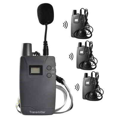 Europe Frequency Band 863-865 MHz Wireless Group Tour Guide System