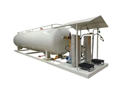 Wholesale Price 25cbm 20cbm 10tons 12tons Skid LPG Gas Refilling Station Mobile LPG Gas Plant with Digital Scales LPG Cylinder Filling Station Price for Sale