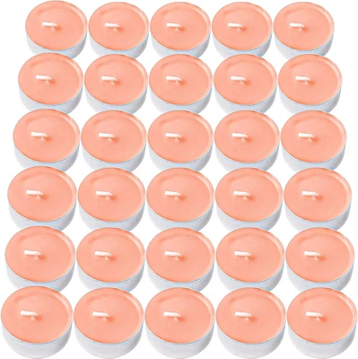 10 50 100 200 Pack Colored Smokeless Tealight Candles Fragrance Candle