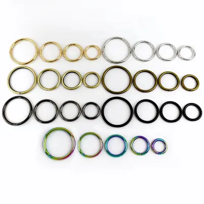 38mm Alloy O Ring Buckle Bag Strap Connective Hook Luggage Hardware Snap Buckle for DIY Handmade Pet Rope Chain