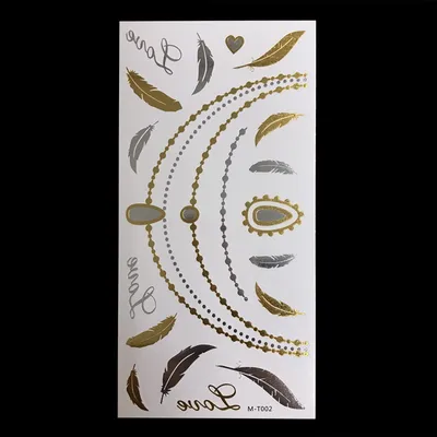 Flash Gold Temporary Tattoo