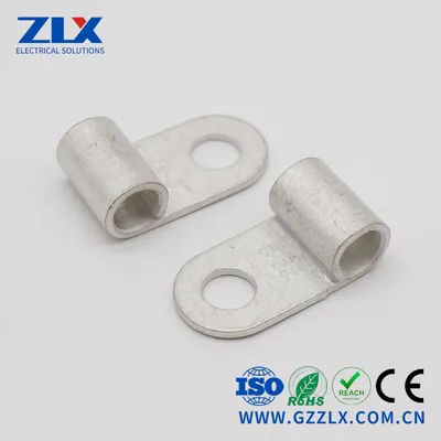 Customized Crimp Cable Lug Bare Copper Flag Terminal Connector