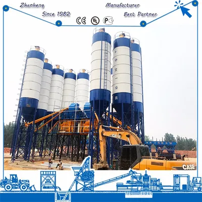 Belt Convey 180m3/H Concrete Batching Plant to Europe Russia