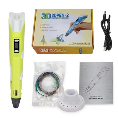 Yellow Color Drawing Pictures for Children 3D Printing Pen