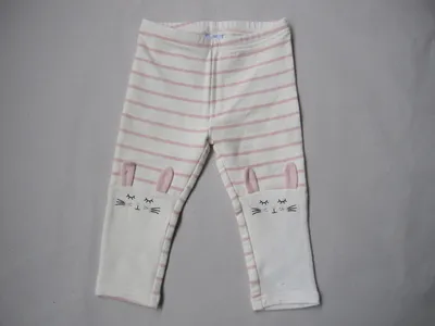 Hot Sale Children Pants Lovely Girl Legging Y/D Stripe with Rabbit Print
