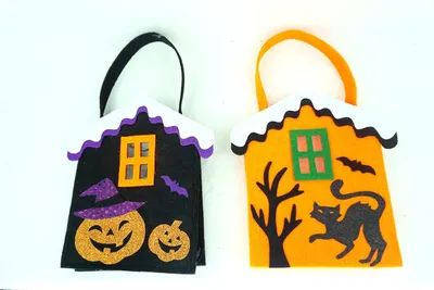 Cute Design Felt Halloween Bags