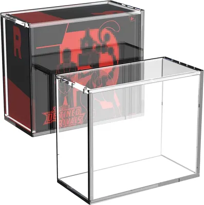 Elite Trainer Box Protector Clear Acrylic Pokemon Etb Magnetic Display Case with Rounded Edges
