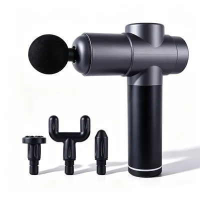 Quiet Portable Massage Gun (4 Heads) 99 Speeds Deep Muscle Relief