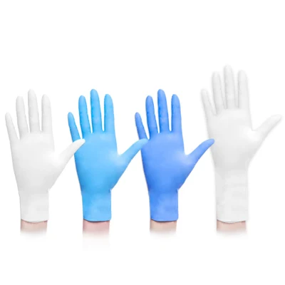 Disposable Medical Nitrile Gloves with Blue Color