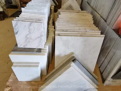 Mixed Size Calacatta Polished Marble Mosaic Tile