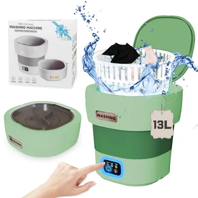 Portable Washing Machine, 12L Mini Washer with Foldable Design