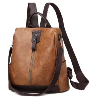Multi Function Leisure Versatile Anti Theft Backpack Schoolbag Retro with Earphone Hole