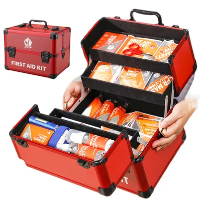 Lightweight Backpack for Government Institutions Emergency Response Safety Rope Sos Survival Kit Custom Logo Medical First Aid Box