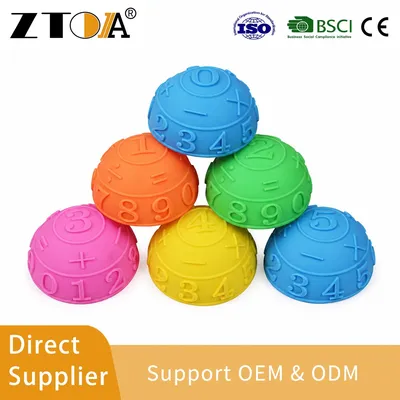 Numbered Anti-Slip Half Balance Ball Kids Early Education Sensory Training Toy