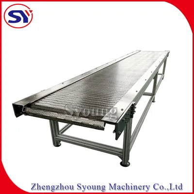 Food&Beverage Industry Chain Plate Belt Conveyor for Bottle Labeling&Filling Line