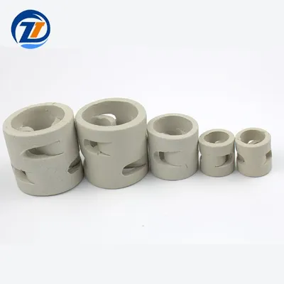 Chemical Random Tower Packing Ceramic Ring 25mm 38mm 50mm 76mm