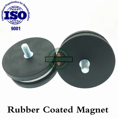 High Power Rubber Coated Pot Magnet for Interior Dome Light