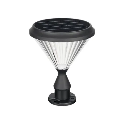 Aluminum PC Walkway Outdoor Waterproof Integrated LED Solar Garden Light for Lawn
