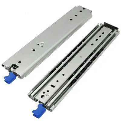 Heavy Duty Furniture Hardware Telescopic Ball Bearing Drawer Slides 76mm Soft Close Drawer Slide