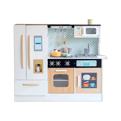 Children Mini Wooden Cheap Kids 3 in 1 Pretend Play Set Kitchen Toy