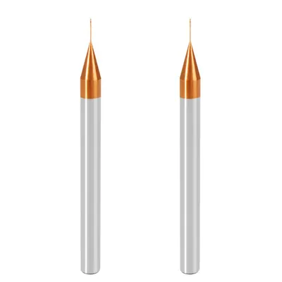2-Flute Miniature Ball End Mills, 2-Flute Miniature Flat End Mill