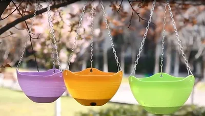 Plastic Basket Flower Pot