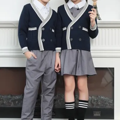 Fashion School Uniform Blazer and Pants for School Wear