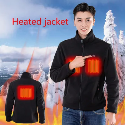 Rechargeable Battery Heated Clothing Jacket Waterproof Material