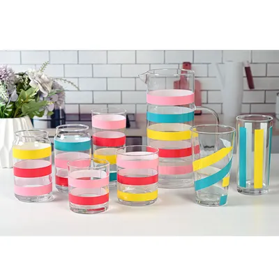 New Design Ribbon Decoration Drinking Utensils Series Cold Water Bottles Cups for Drinks