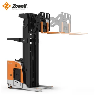 Electric 48V Zowell EPS Side Shifter Li-on Double Deep Reach Truck Rre15