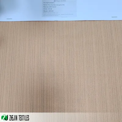 Polyester Spandex Variegated Rib Knitting Fabric Used for Fashion Style