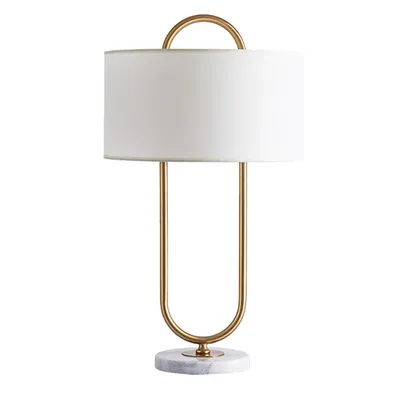 Minimalist American Nordic Simple Bedroom Bedside Lamp Model Room Study Modern Fabric Desk Lamp