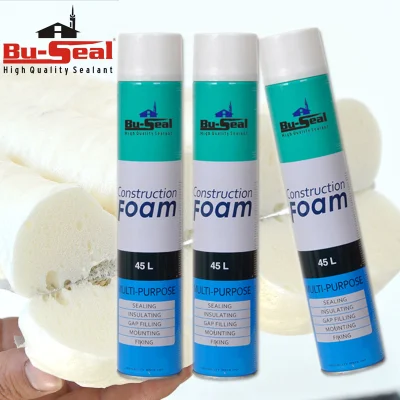 Gap Filling Spray PU Foam Adhesive Multi-Purpose Construction Polyurethane Foam