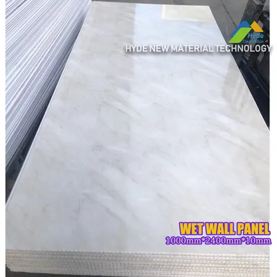 Wholesale Premium 1m Wide Marble Effect Plastic PVC Shower Cladding Decorative Interior Wall Panels for Wetwall