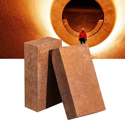 High Refractoriness 92%-98% MGO Dead Burned Magnesia Fire Brick Refractory Magnesite Brick for Cement Kiln