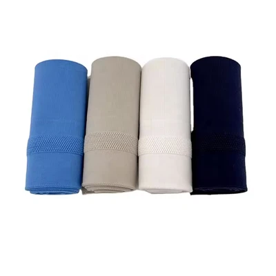 Polyester Stretch Knit Trim Jacquard Rib Cuff and Hem