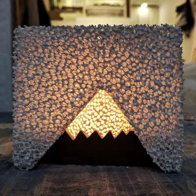 Structure Porous Ceramics Silicon Carbide Ceramic Foam Lamps