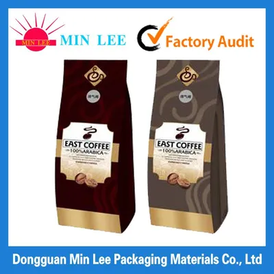 Fashion Heat Seal Sealing & Handle and Laminatedl Material Aluminum Foil Coffee Bag