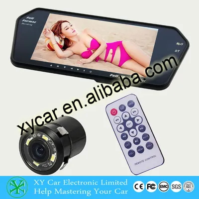 7inch Car LCD Monitor with Mini Hidden Reverse Video Camera
