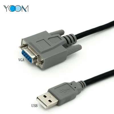 Ycom Factory Direct Sale 9 Pins Female VGA to USB Cable