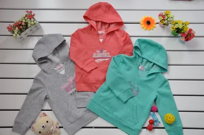 V-Neck Girls Hooded Long Sleeve T-Shirt