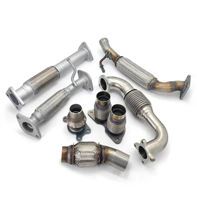 Automobile Muffler Stainless Flexible Exhaust Pipe with Flange