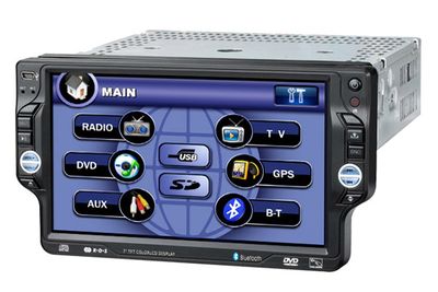 7.0-Inch Single DIN Car DVD/GPS Player With Bluetooth (ZZ-1701G)