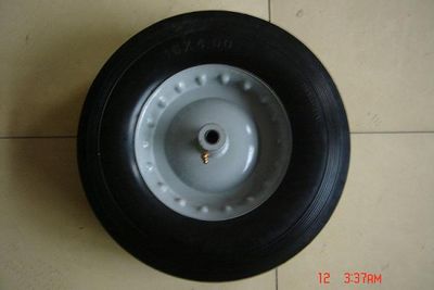 Semi-Pneumatic Rubber Wheel (16"X4")