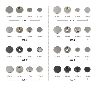 China Metal Button Factory Wholesale 24L Press Button Cheap Snap Button for Garment Clothes Purse Accessories